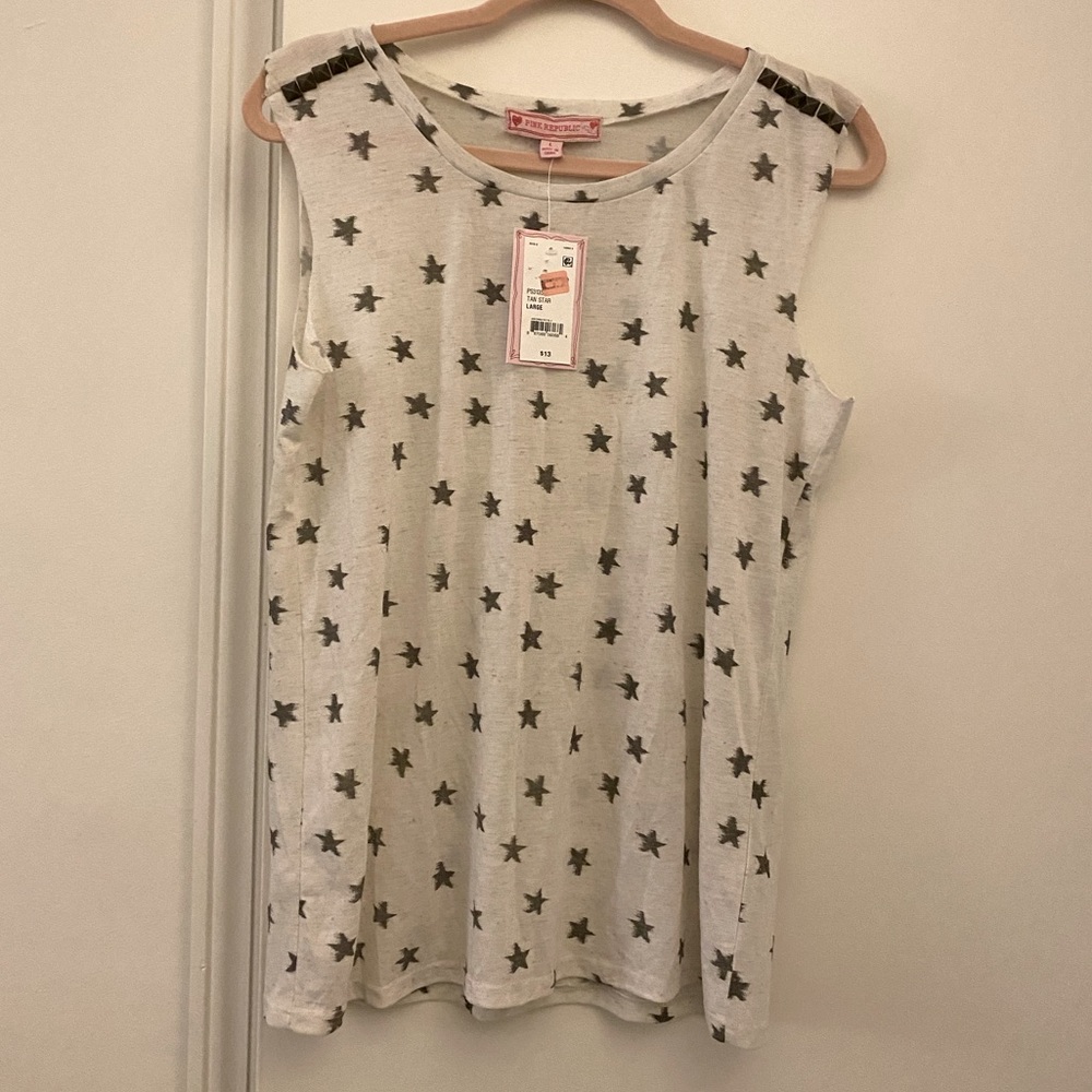 Printed Embellished Tank Top
